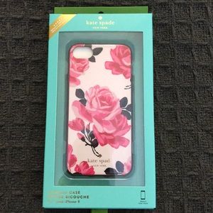 NWT Kate Spade rose phone case for iPhone 8